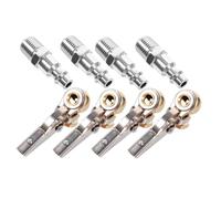 Zerodeko 2 ensembles Lot de Mandrins à Air avec Clip Npt Adaptateurs pour Gonflage Pneus Voiture Camion et Accessoires Compresseur Durables