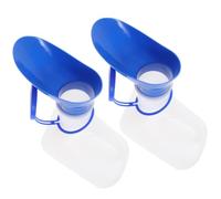 Zerodeko 2 Ensembles Urinoir de Voyage 1000ml en Plastique | Bleu, Anti-fuite et Léger, Nettoyage Facile, Usage Adulte et Garçon et Filles, pour Déplacements Longs et Extérieur