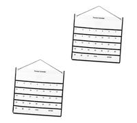 Zerodeko 2 Pièces 1 de Rangement de Calendrier Support Mural Organisateur planificateur mensuel pour Pochette Rangement Pochette de Rangement calendriers Calendrier Poche Murale Blanche