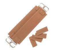 Zerodeko 2 Pièces Accessoire de Maintien Marron pour Mules et Bottes de Neige avec Crochets Métalliques, Bande Élastique et Boucle Métallique pour Stabilité et Ajustement Sécurisé en