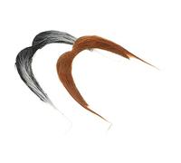 Zerodeko 2 pièces Accessoires de Déguisement de Fête Lot de Fausses Barbes Cosplay Halloween Noir pour Photos et Événements Festifs