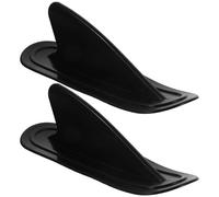 Zerodeko 2 Pièces Aileron de Requin Augmente la Stabilité pour Planche de Surf Gonflable en PVC Noir, Accessoire Surf Direction du Bateau pour Fête