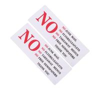 Zerodeko 2 Pièces Autocollant pour Boîte aux Lettres, Panneau Adhésif PVC | Résistant aux Intempéries, Pose Facile, Usage Polyvalent, Signalétique de Rappel pour Maison et Commerce