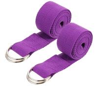 Zerodeko 2 pièces Bande Élastique Yoga Extensible pour Étirement et Renforcement Bandes Flexibles Premium Sangle Compacte Portable pour Pilates et Fitness à Domicile