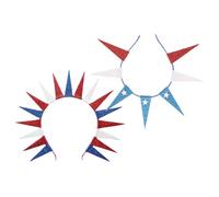 Zerodeko 2 pièces Bandeau Statue Ajustable avec Américaines Accessoire Patriotique pour Élections et Nationales