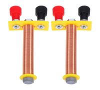 Zerodeko 2 Pièces Bobine de Solénoïde en Cuivre de T Performance Constante et Manipulation Facile, Outil Pédagogique pour Expériences Physiques pour Enseignement Scientifique
