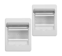 Zerodeko 2 Pièces Boîte de Distribution Électrique Fenêtre Transparente et Couvercle Résistant aux Chocs en Plastique pour Usage Intérieur et Extérieur, Adaptée aux Installations