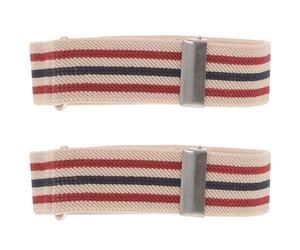 Zerodeko 2 Pièces Brassard Rayé Élastique en Polyester 2,5cm | Brassards pour Femmes, Style et Formel, Réutilisables, Pratiques, Ne Se Déforment Pas