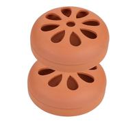 Zerodeko 2 Pièces Brûleur Spirale Moustique Terre Cuite Brûleur Creux Ventilé pour Intérieur et Extérieur Diffuseur Parfumé pour Maison et Camping