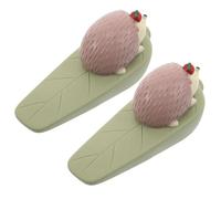Zerodeko 2 Pièces Butées de Porte Mignonnes Hérisson PVC Protège-mur Bas de Porte Décoratif Intérieur pour Bureau et Maison Bloc-porte Anti-chocs Garçon Fille