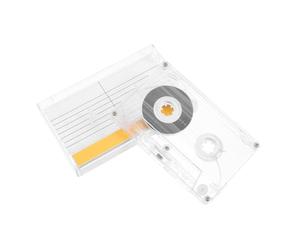Zerodeko 2 Pièces Cassette Audio Vide 60, Bande Audio Vierge, Plastique, Boîtier Rigide, pour Messages, Lecture, Discours et Enregistrements DIY, Compatible Magnétophone et Lecteur