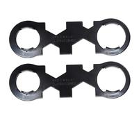 Zerodeko 2 Pièces Clé à Noyau de Valve Multifonctionnelle 35mm 40mm Noire | Acier au Carbone Élevé, Surface Lisse Polie, Rangement Compact, pour Lavabo et Raccords