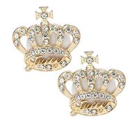Zerodeko 2 Pièces Clip Parfum Strass Forme de Diffuseur Aromathérapie Élégant pour Décoration de Tableau de Bord