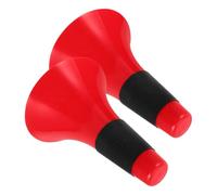 Zerodeko 2 Pièces Cônes D'entraînement de Football Rouges, PP TPE | Usage Soccer Practice et Speed Drills, Visibilité Vive, Portables, Collaboration D'équipe, Lot de Balisage