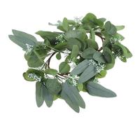 Zerodeko 2 Pièces Couronnes de Bougies Eucalyptus Réalistes, Vert, Soie