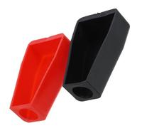 Zerodeko 2 pièces Couvre-bornes Batterie Plastique Protection Isolante pour Bornes Auto Installation Rapide sans Outils Coque Protectrice Anti-circuit Kit de Protection Bornes Voiture