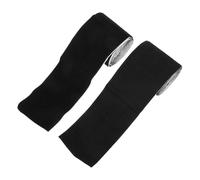 Zerodeko 2 Pièces Crochet auto-adhésif et ruban de boucle Stockage et bande d'organisation ruban de bracelets auto-soif double face pince pour coussin de polyester Noir
