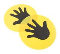 Zerodeko 2 Pièces Disques de Marquage Ronds, PVC TPR, Couleurs Vives | Organisation des Exercices, Travail de Coordination, pour Coaches Jeunes et Athlètes, Usage sur Terrain