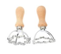 Zerodeko 2 pièces Emporte Noël Alliage de Zinc Moules pour Biscuits Raviolis et Décoration Pâtisserie Ustensiles de Cuisine et