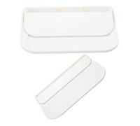 Zerodeko 2 Pièces Étagères Pliables pour Salle de Bain Support de Rangement Adhésif pour Serviettes Design Gain de Place Optimal