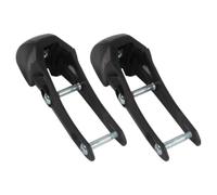 Zerodeko 2 Pièces Frein pour Patins à roulettes en Plastique Noir, Installation Rapide et Antidérapant, Accessoire de Remplacement pour Patins en Ligne et Rollers