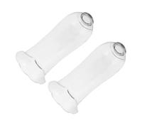 Zerodeko 2 Pièces Glass Hurricane Candle Holders Windproof Lamp Shades For Outdoor Dining And Oil Lantern Replacement