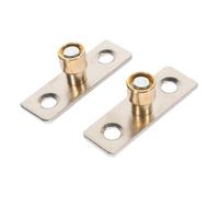 Zerodeko 2 pièces Guide Plancher pour Porte Coulissante Butée Rail Plancher Nylon Support Métal Robuste pour Portes de Grange et Armoires Coulissage Fluide sans Résistance