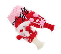 Zerodeko 2 Pièces Housse de Bouteille de Vin Décorative Tricot pour Saint Valentin de Motifs Adorables pour Décoration pour Sublimer Vos Célébrations