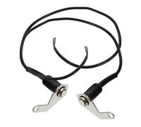 Zerodeko 2 Pièces Interrupteur de Commande Guidon Acier Inoxydable Bouton Auto Verrouillage pour Ventilateur Phare Klaxon Support pour Modèles Multiples