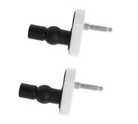 Zerodeko 2 Pièces Kit Fixation Abattant Wc avec Charnières à Dégagement Rapide Dérapant Compatible Multiples Modèles Remplacement Rapide pour Réparation Siège