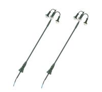 Zerodeko 2 pièces Lampadaires Miniatures pour Décor de Table de Sable Modèle de Lampadaire Têtes Éclairage Chaud Décoration Micro-Paysage pour Maison Miniature et Jardin et Pratique