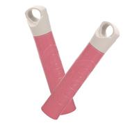 Zerodeko 2 Pièces Manchon de Manche de Balai en Plastique Rose, Grip Ferme, Accessoires Pratiques pour Balai et Vadrouille, Usage Ménager