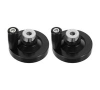 Zerodeko 2 Pièces Manivelle en Bakélite Noire avec Poignée Rotative Ergonomique, Roue Manuelle Ronde 5/16 pour Ajustements Rapides et Stabilité Dimensionnelle des Machines