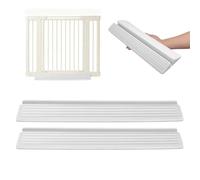 Zerodeko 2 Pièces Marchepied Antidérapant Garçon Fille et Animaux Blanc | Plastique Texturé, Installation sans Outil, Maintien Stable Sols en Bois, Seuils et Passages de Porte