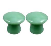Zerodeko 2 Pièces Masseur de Visage en Aventurine Vert de Champignon, Confortable pour Masser le Visage Corps, sans Déformation ni Dommage, pour Massage Relaxant
