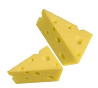 Zerodeko 2 Pièces Modèle de Fromage Factice Décoration Artificielle pour Photographie Accessoire de Prise de Vue Imitation Fromage pour Fête et Décorations Intérieures Grand Petit