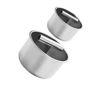 Zerodeko 2 Pièces Moule à Acier Inoxydable Presse Manuelle pour Viande Poisson et Crevettes Formation Uniforme Outil Polyvalent pour Cuisine Maison