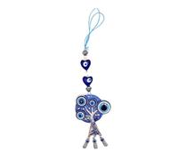 Zerodeko 2 Pièces Ornement Arbre De Vie sans Brouillard Décoration Murale Mauvais Œil Décoration Murale Capteur De Rêves Mauvais Œil Décor du Mauvais Œil Voiture Étoile Van Un Verre Blue