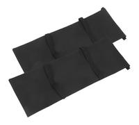 Zerodeko 2 Pièces Paquet de Sable Robustes, Noir, 600d Oxford | Design Arqué, Sangles Solides, Modèle à Remplir, pour Jardins, Plage et Mobilier Extérieur