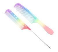 Zerodeko 2 pièces Peigne à Queue Pointue Transparent Peigne Coiffure Professionnel pour Salon Accessoires Coiffants Antistatiques pour Homme et Femme Outil de Soin Capillaire Polyvalent