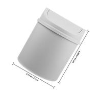 Zerodeko 2 pièces Petite Poubelle de Table avec Couvercle Basculant Mini Corbeille de Bureau Solide pour Déchets Quotidiens pour Maison Bureau Salon et Chambre