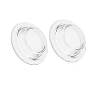 Zerodeko 2 Pièces Plat d'huile de Lampe d'aromathérapie revêtement de Pot de Cire Tasse de Support de Fonte de Cire doublures de Fonte de Cire réutilisables bac à Huile Un Verre Transparent