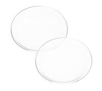 Zerodeko 2 Pièces Plateau de Réchauffeur de Cire Verre Transparent Forme de Chapeau Plateau de Fusion pour Cire Parfumée Accessoire de Remplacement pour Lampe à Huile Bien-être