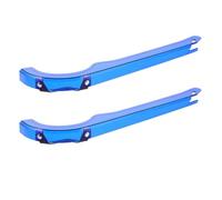Zerodeko 2 Pièces Protège-chaîne de Vélo en Plastique Bleu Léger et Résistant pour VTT et Vélos de Route Fonction de Protection l'huile