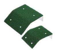 Zerodeko 2 Pièces Rampe D'évacuation Design de Sauvetage d'urgence avec Ventouses pour Animaux de Piscine Plateforme en Plastique Verte pour Canards et Grenouilles pour Piscine Extérieure