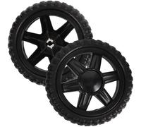 Zerodeko 2 pièces Roues de Remplacement pour Chariot Courses Roulettes Robustes pour Caddie Shopping Roues Trolley Stables et Faciles à Installer