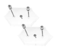 Zerodeko 2 pièces Support Mural Acrylique pour Skateboard Porte-Skateboard Stable et Pratique Rangement Mural Compact pour Longboards Kit Installation Facile pour Chambre et Garage