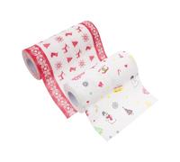Zerodeko 2 rouleaux Papier Cuisson Graisse à Thème de Noël Alimentaire pour de Snacks Frits pour Cuisine et Restauration