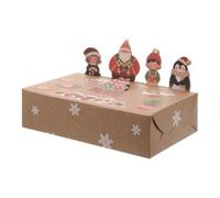 Zerodeko 20 boîtes à pâtisserie de Noël, boîtes à biscuits de Noël | Adorables boîtes d'emballage décorées de motifs de dessins animés pour les fêtes de Noël : cadeaux, pâtisseries,