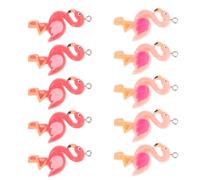 Zerodeko 20 Breloques Flamant Rose en Résine pour Bracelets et Projets Créatifs, Légères et Polyvalentes, Design Unique Boho pour Créations Artisanales